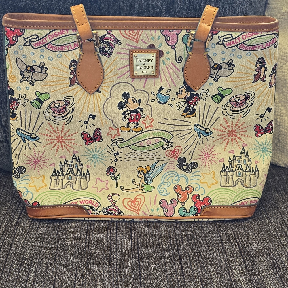 Dooney & Bourke Disney Tote Bag - Cream and Tan
